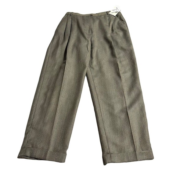 Rafaella Pleated Pants Women’s Size 16 Woolmark 100% Pure New Wool Worsted NWT - Picture 1 of 12